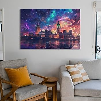 一点もの　油絵　絵画　タペストリー　ロンドン橋　ロンドン　インテリア　壁掛け 一点もの 油絵 絵画 タペストリー ロンドン橋 ロンドン