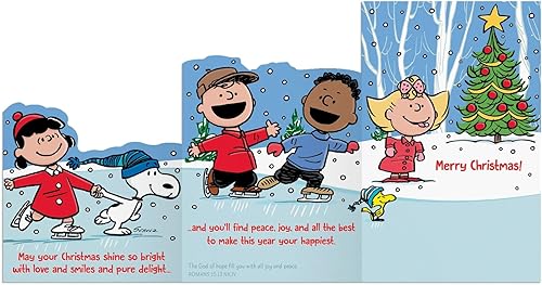 Miniatura 5 de DaySpring - Cacahuetes - Que tu Navidad brille brillante - 18 tarjetas y sobres de Navidad en caja (U1010)