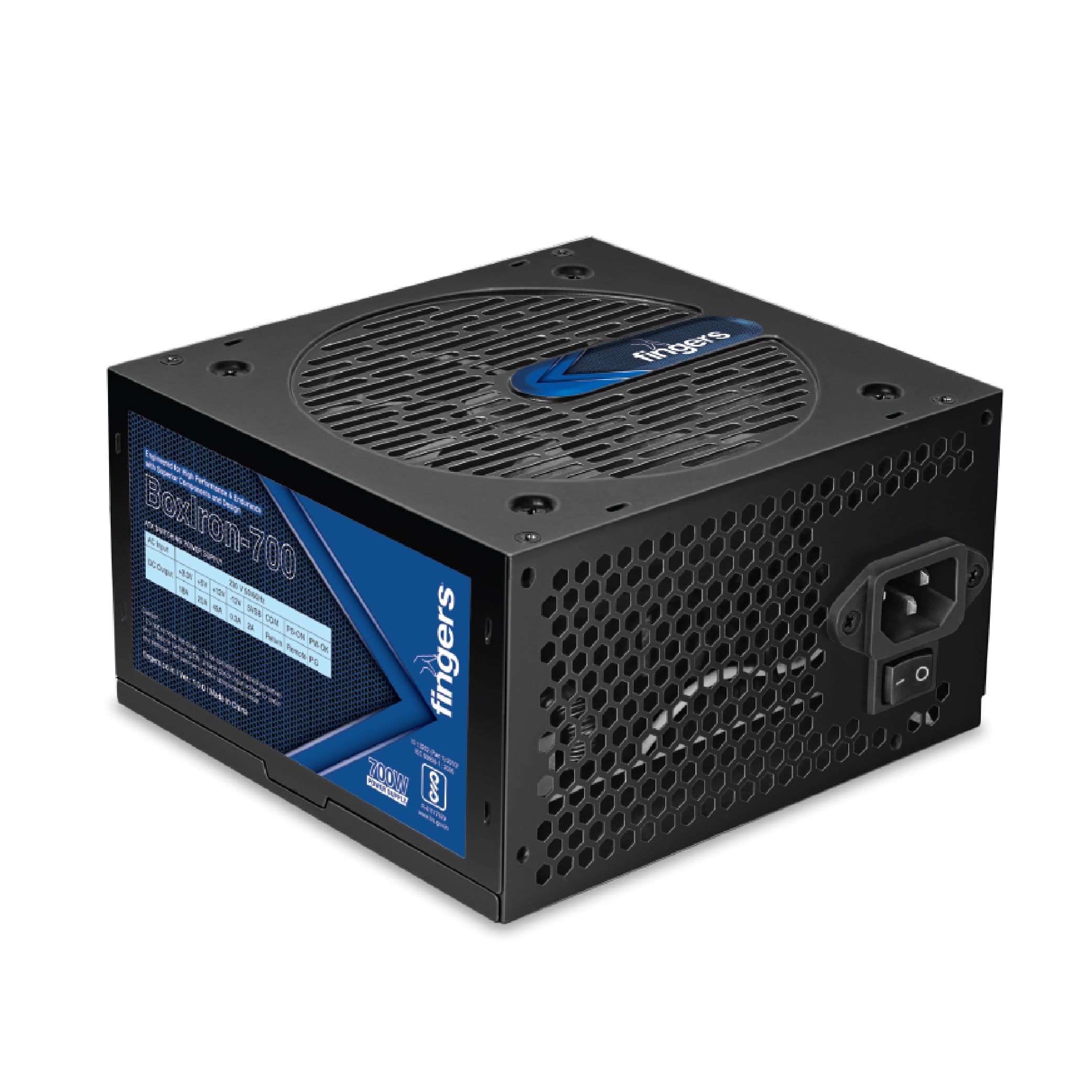FINGERS BoxIron-700 High-Efficiency Power Supply SMPS with 7 SATA (5-pin) connectors (700 W Power Delivery, 12 cm Cooling Fan, 2000 RPM, 1.2 m Long Power Cable) (B0D8BPWZCR) Amazon Price History, Amazon Price Tracker