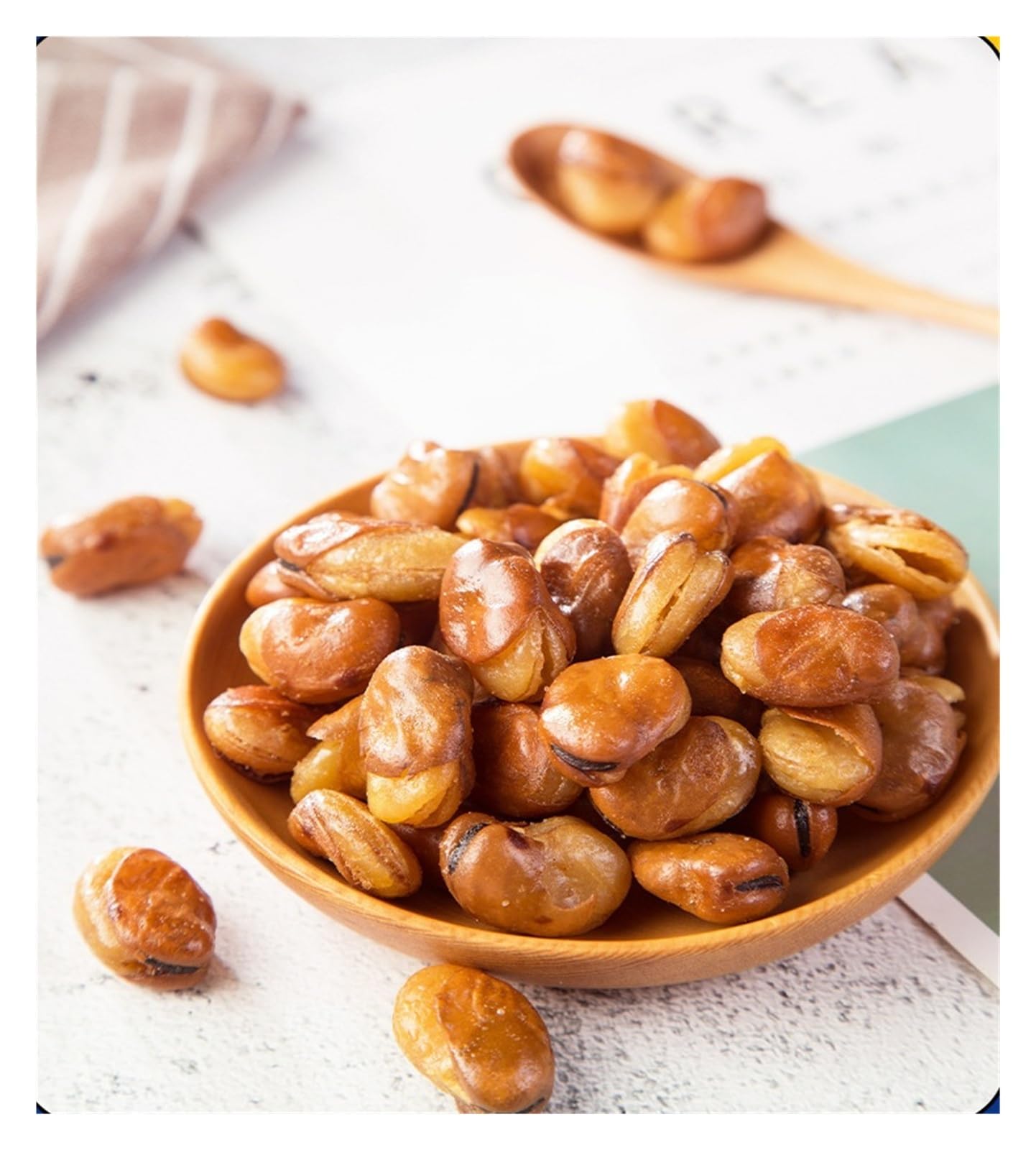 252 g di fagioli orchidea, fave croccanti, saltati in padella con metodi tradizionali, uno spuntino perfetto da abbinare alle bevande(2bag)