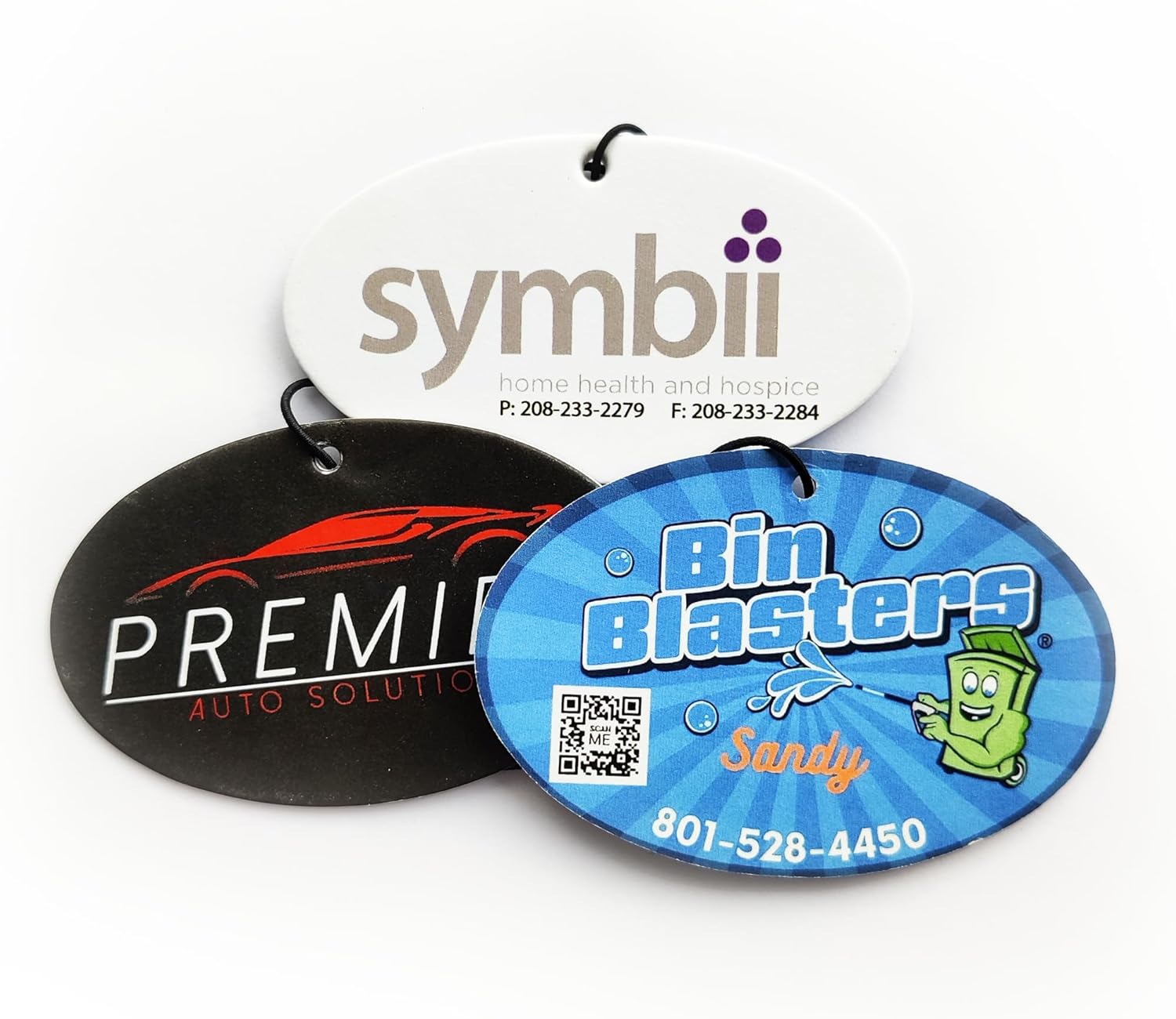200Pcs Custom Car Air Fresheners in Bulk with Your Logo Text Photo Contact Info Qr Code Personalized Promotional Car Air Fresheners Gifts for Business and Event