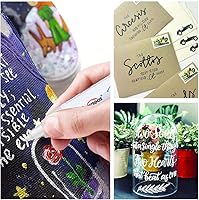 Vista 6 de Overseas Rotuladores permanentes de pintura – Paquete de 2 marcadores a base de aceite blanco y negro, de secado rápido e impermeable para metal