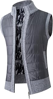 Men's Outerwear Gilets with Hood Regular Fit Outerwear Autumn Casual Coat Fitted Formal Body Warmer for Office Work Business UK
