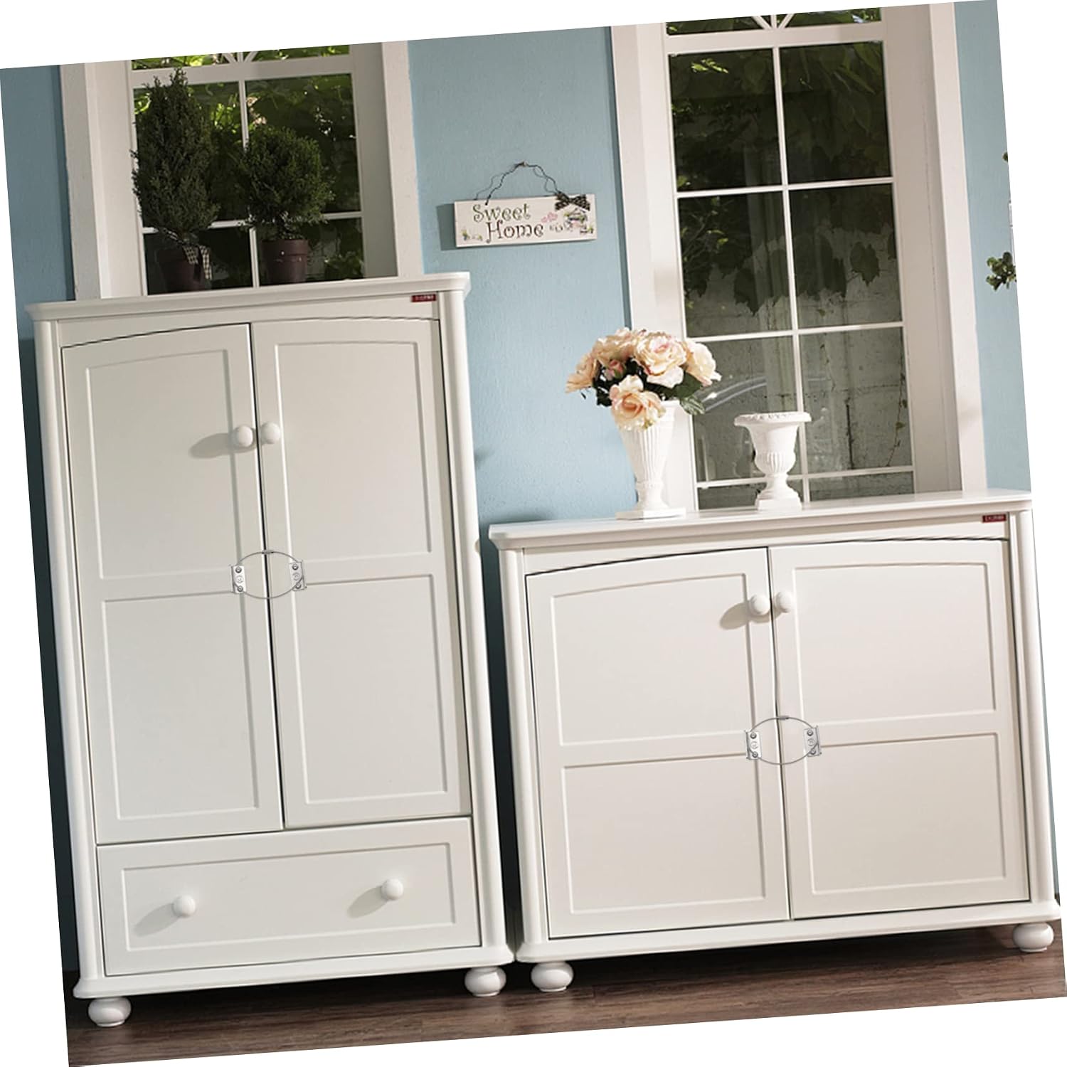 6sets Tip Furniture Connectors for Boy Girl Furniture Anchors for Cabinets Dressers and Bookcases Easy Installation Strong Stability Prevents Accidental Tip-overs