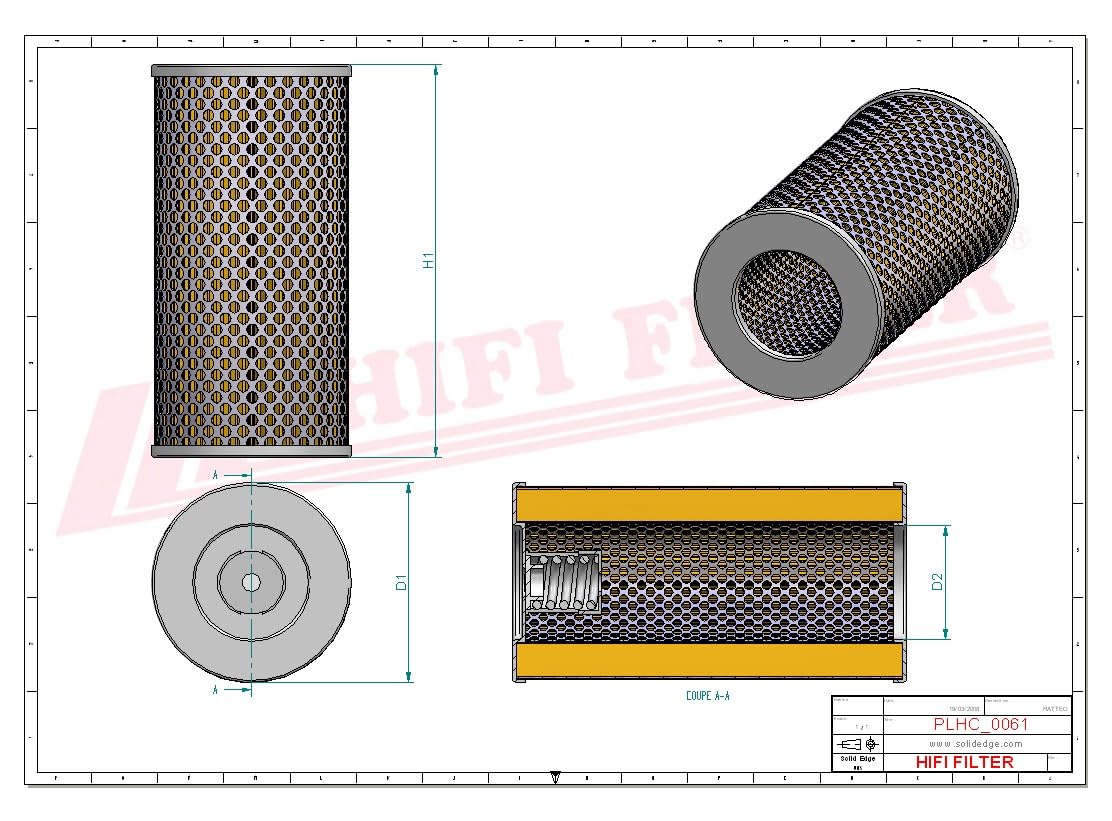 HIFI Filter Hydraulic Filter SH 52772 Compatible with HY 10072, P  