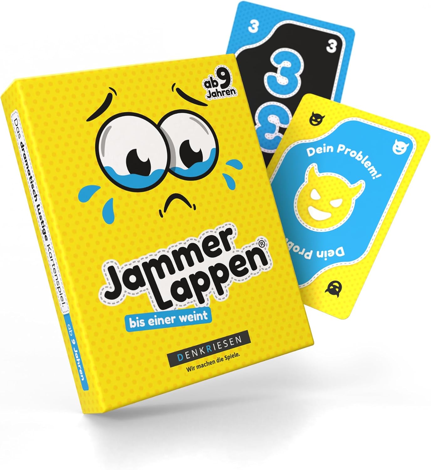 DENKRIESEN - JAMMERLAPPEN - The Dramatically Funny Card Game Until One Cries | Family Game | Birthday Gift | Travel Game | Exciting & Fun for Young and Old
