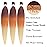 Ombre Braiding Hair Pre stretched Blonde Ginger Orange Prestretched Hypoallergenic Braiding Hair Extensions Non Toxic Ez Braid