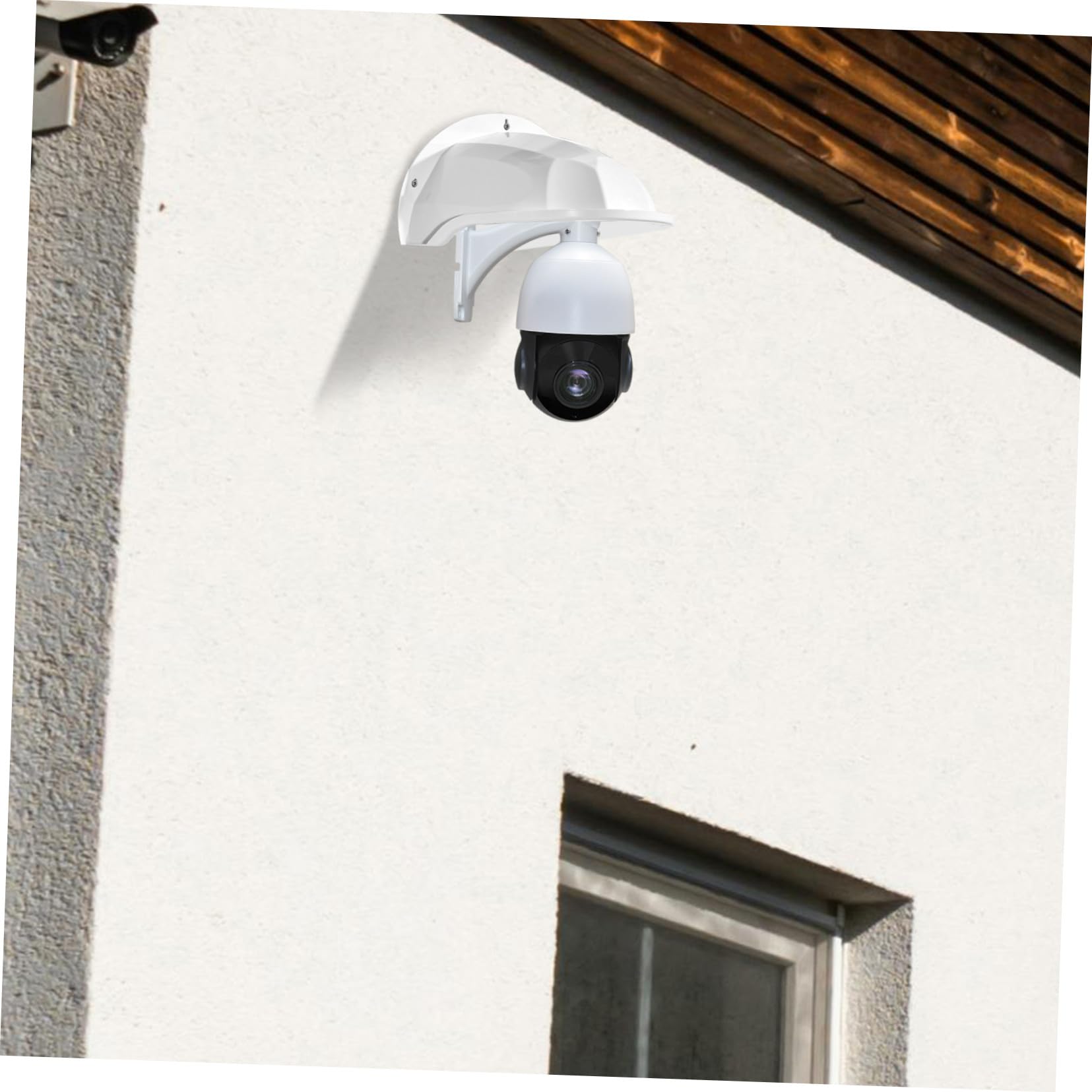 4 Stück Outdoor Kamera Schutzabdeckung Weiß Wetterfeste Regen und Sonnenschutz Haube für Überwachungskameras Langlebiges Schutzgehäuse für Außenbereich