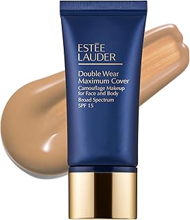 Estée Lauder Double Wear 24-Hour Maximum Cover Camouflage Foundation for Face and Body SPF 15 | Full Coverage | Tattoo Cover Up Makeup Waterproof, 1.0 Fl Oz