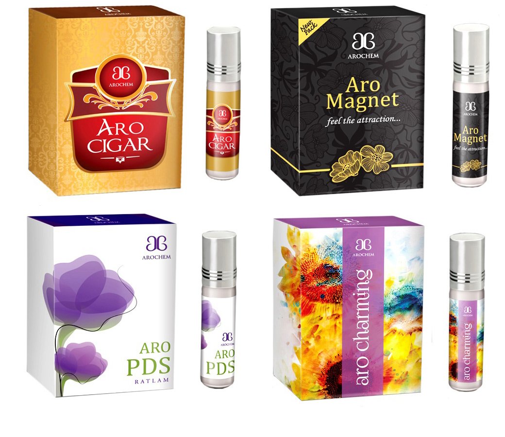 Arochem Aro Charming, Aro Magnet,Aro PDS & Aro Cigar Concentrated Attar-Free From Alcohol