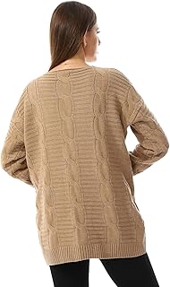 CAESAR Womens Womens Wool Open Cardigan Womens Wool Open Cardigan