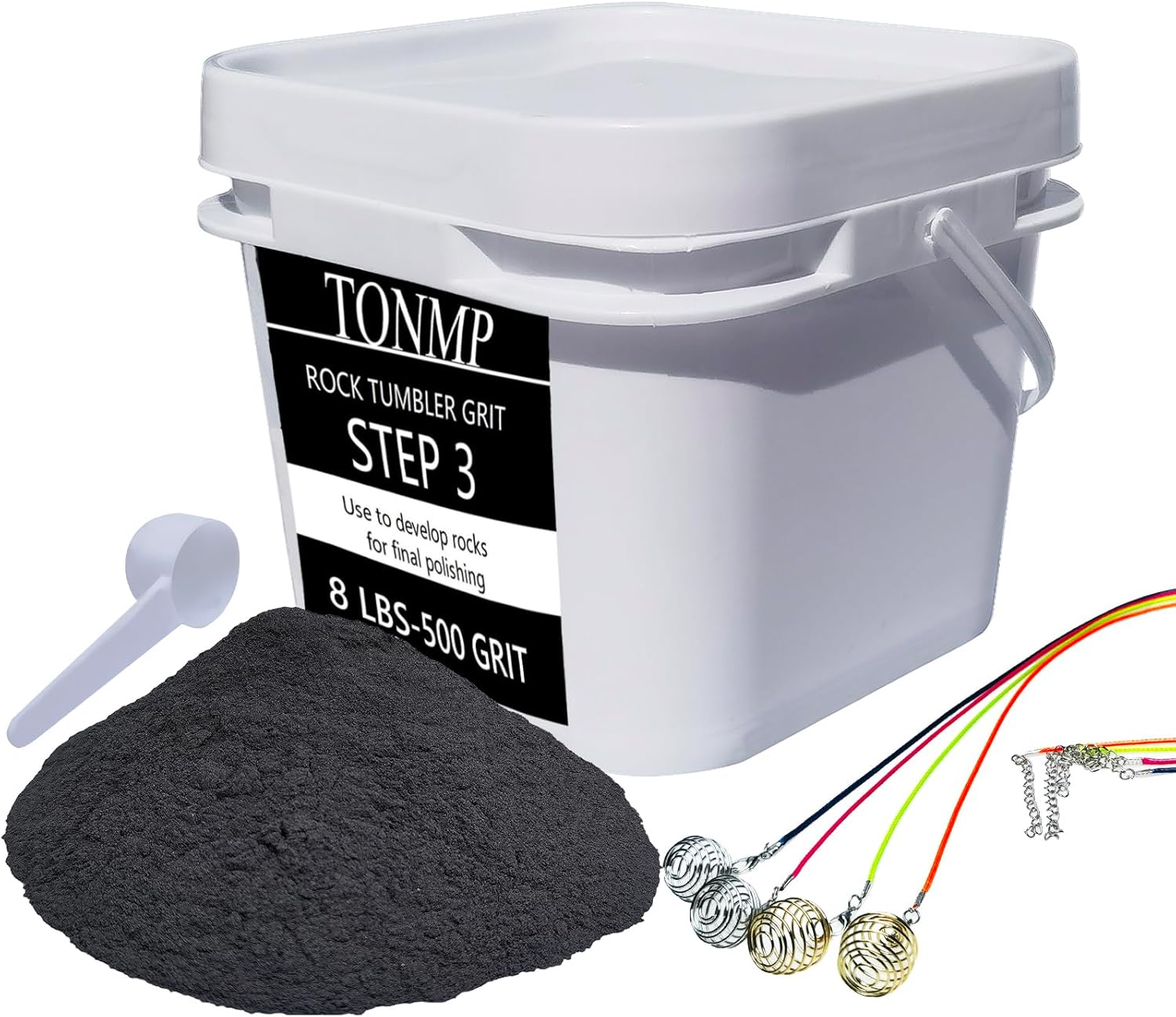 8 LBS Step 3 Rock Tumbler Grit Tumbler Media Grit, Rock