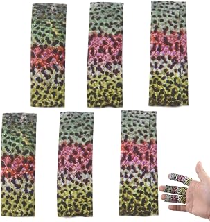 VrotQyn 6PCS Fly Fishing Finger Guards - Wear-Resistant Protective Tabs for Line Stripping & Finger Protection