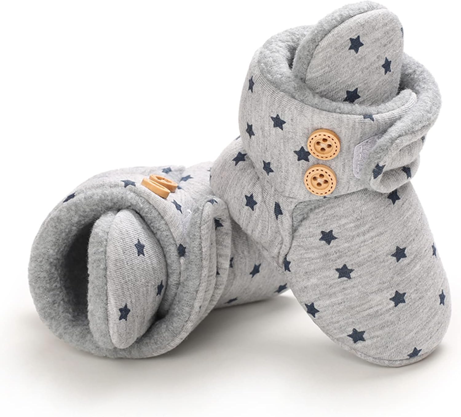 Boots for Babies Boy Baby Shoes Plus Velvet Warm Polka Dot Printing Boots Non Slip Breathable Toddler Shoes Snap Booties Baby Boy