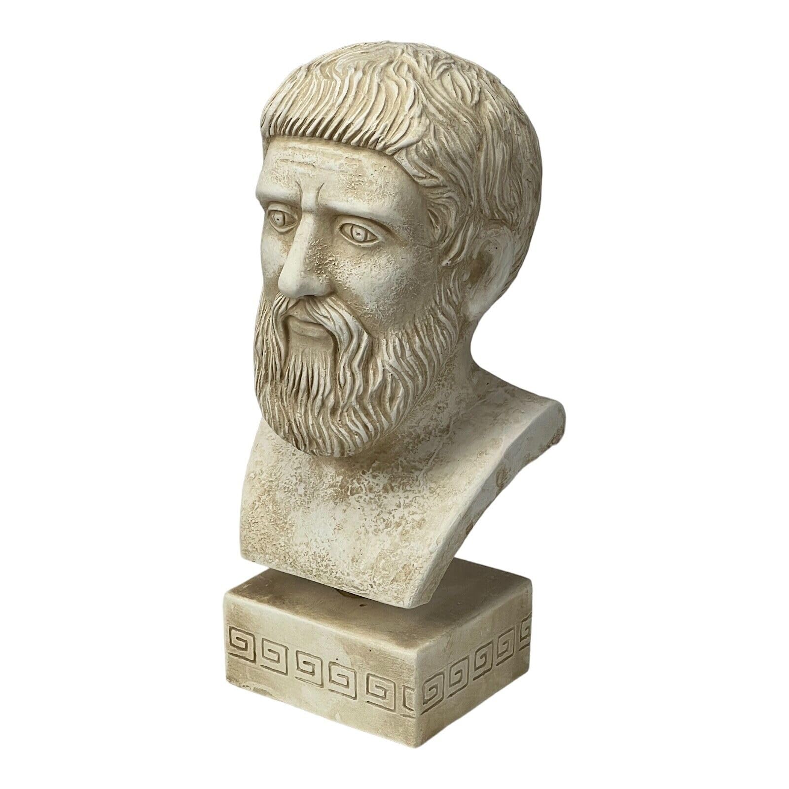 Platon grecki ateński filozof popiersie głowa statuetka rzeźba odlewany kamień