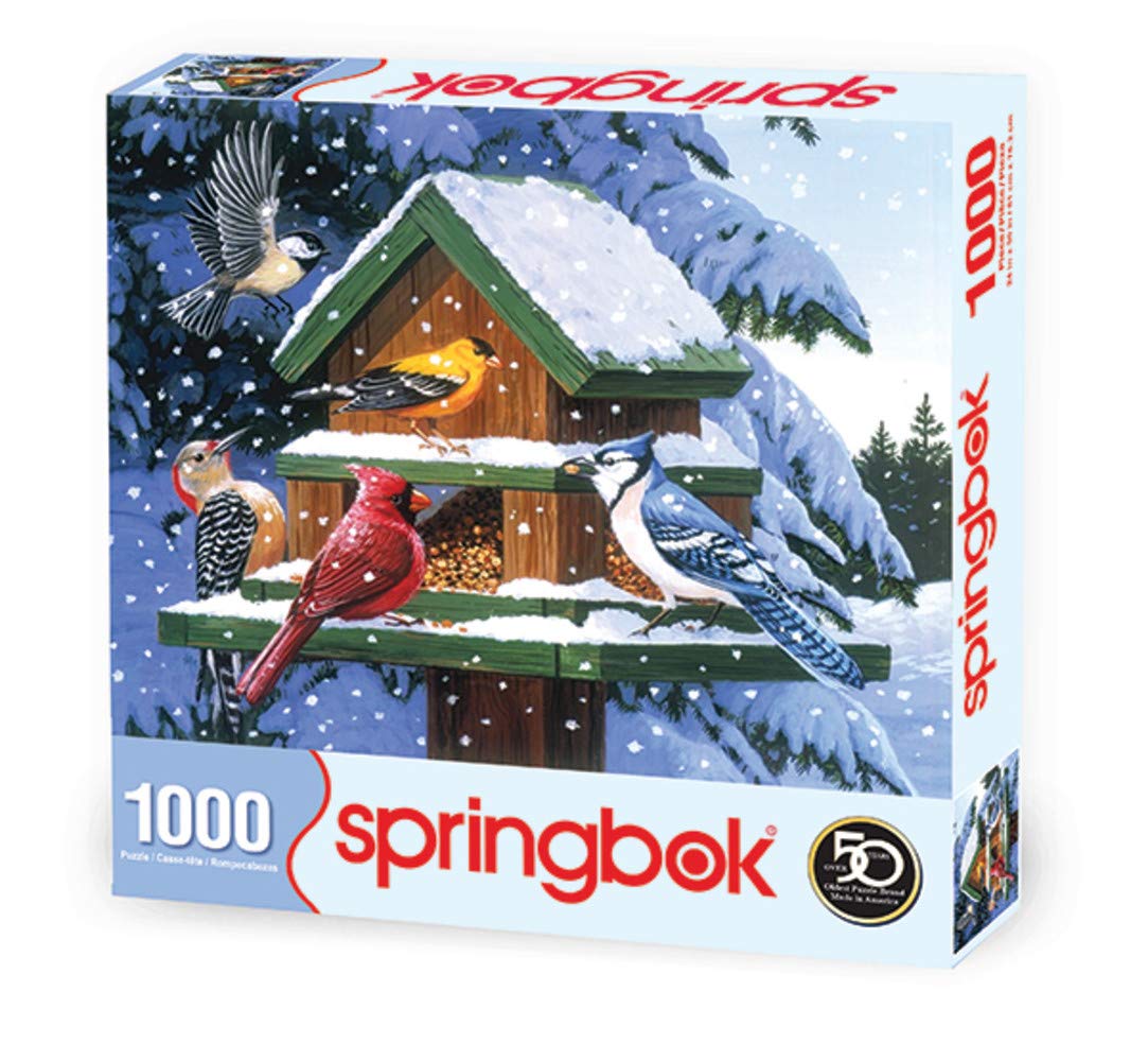 Amazon.com: Springbok's 1000 Piece Jigsaw Puzzle Winter Feeder Amazon.com: Springbok's 1000 Piece Jigsaw Puzzle Winter Feeder