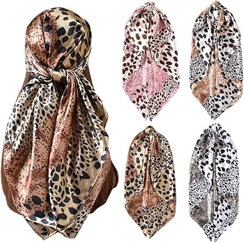 35 Hair Scarf for Women Satin Hair Scarves Silk Bandanas Scarf Headscarf Hair Wrapping and Sleeping
