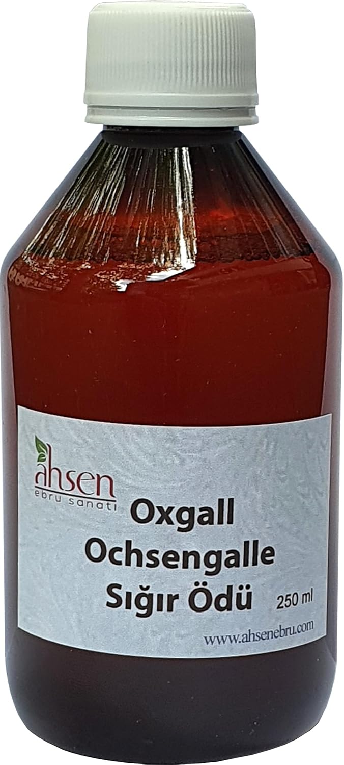 Bile Di Bue Naturale 250ml - Per Pittura Ebru E Acquerelli, Da Ahsen Ebru