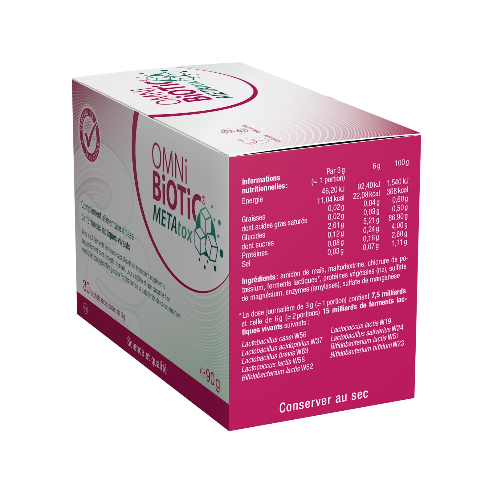 OMNi-BiOTiC METAtox | Probiotique | Sucre, graisses & équilibre intestinal