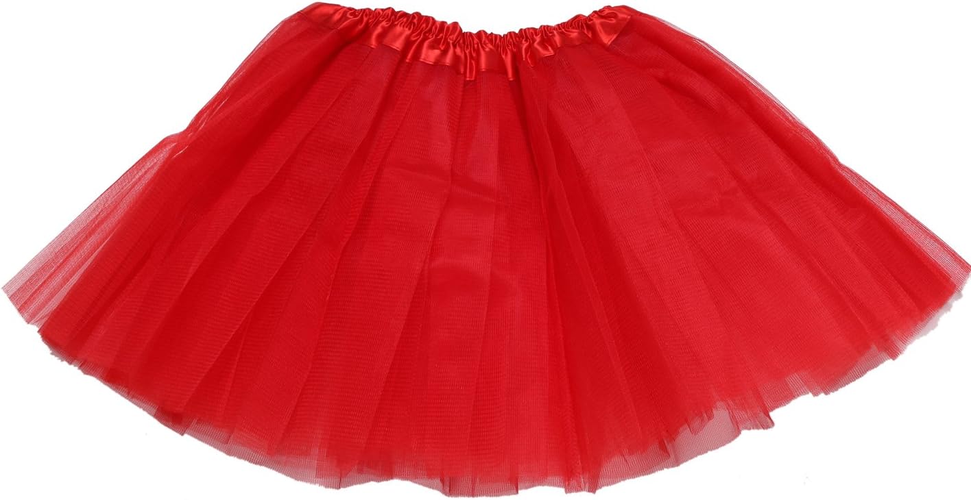Gerrit Newborn Infant Baby Girl's Professional 3 Layers Gerrite Tutu Tulle Skirt¡­, Red