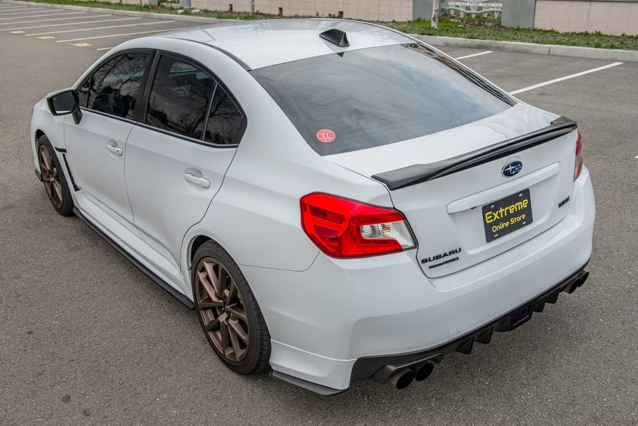 Extreme Online Store Repalcement for 2015-2021 WRX STi Models | HighKick Duckbill Style Rear Trunk Lid Wing Spoiler (ABS Plastic - Primer Black)