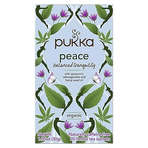 Miniatura 3 de Pukka Bolsas de té orgánico, té de hierbas Peace con aceite de menta verde, Ashwagandha y semillas de cáñamo, perfectas para una tranquilidad
