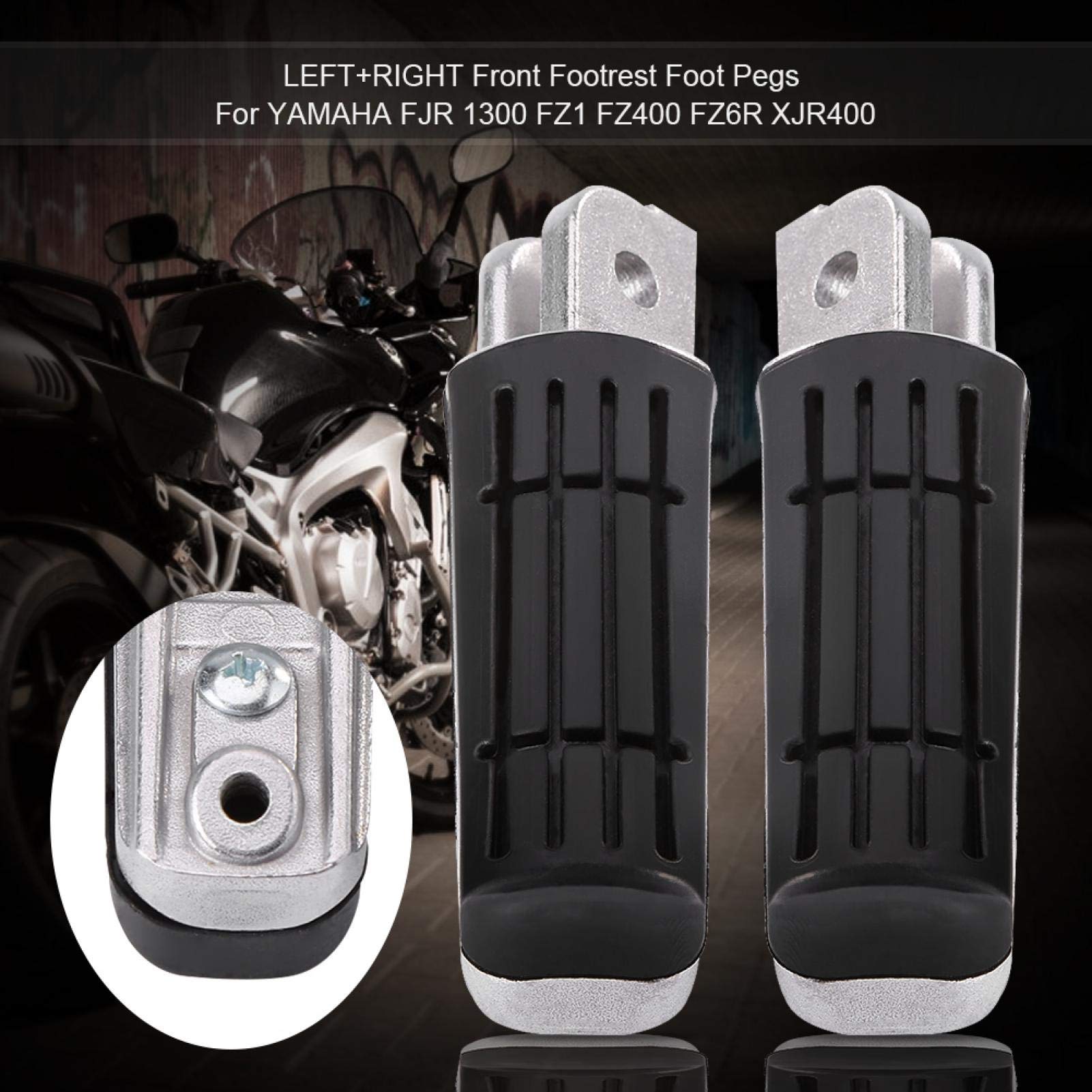 Repose-pieds Avant Universels Pour Moto - Paire En Aluminium Et Caoutchouc, Antidérapants, Pour XJR, FZ, YZF