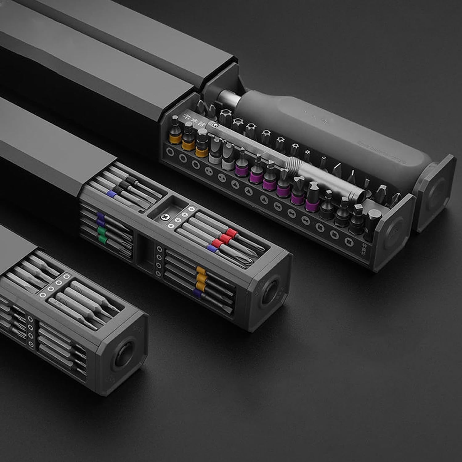 Precyzyjny zestaw wkrętaków, mini zdejmowany zestaw wkrętaków magnetycznych z aluminiową obudową, bity śrubokręt do naprawy narzędzia do elektroniki, komputera, oczu