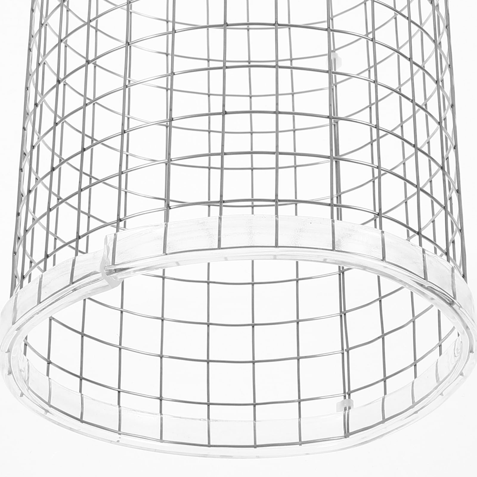 Alasum Rejilla de Cono de Desove para Acuarios de Hierro Plata, Fácil de Usar y Decorativa, Adecuado para Cría de Camarones y Peces Pequeños en Tanques de Reproducción