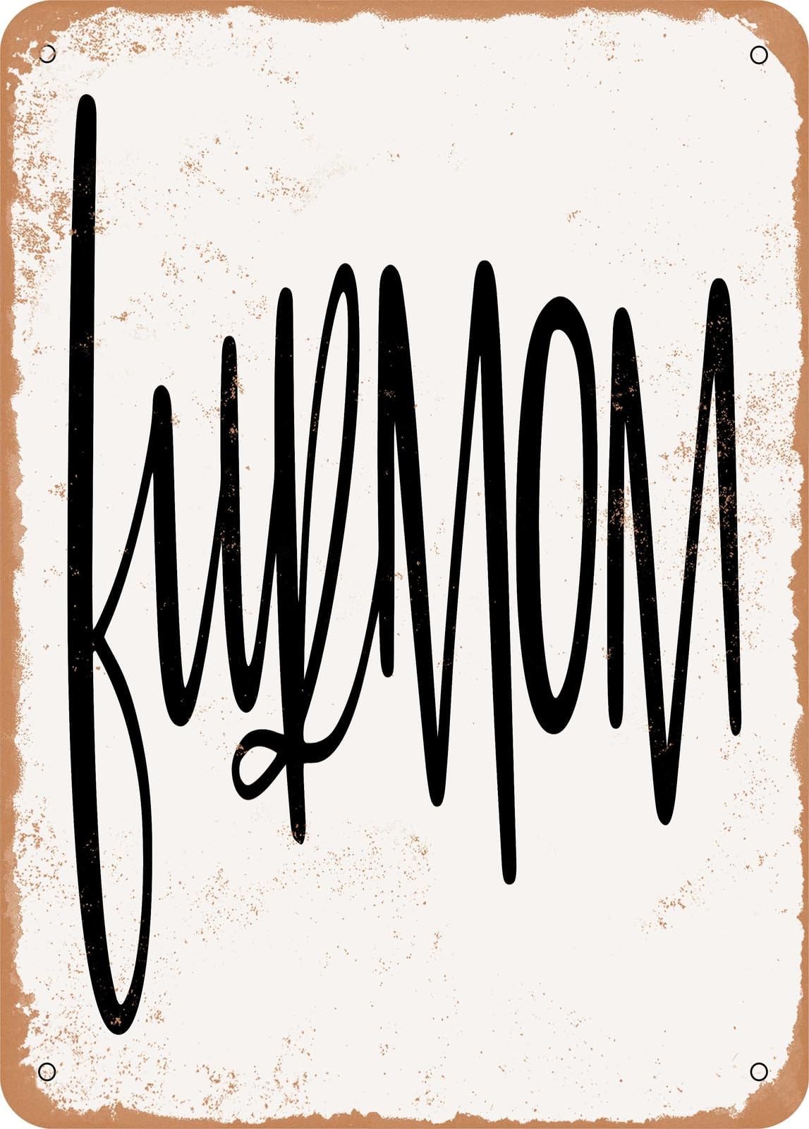 Metal Sign - Fur mom - Vintage Rusty Look home decor