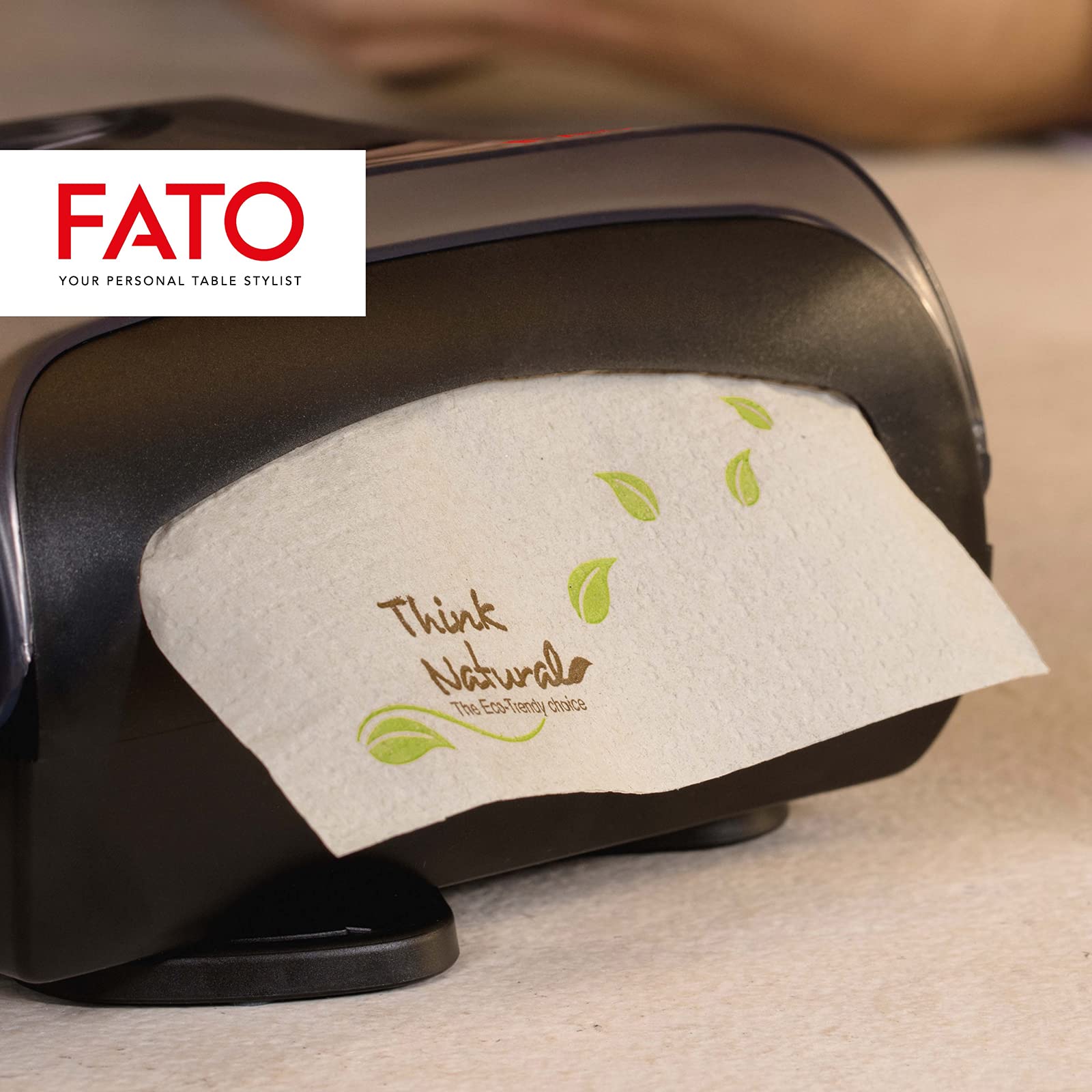 Fato, Servilletas de Papel Desechables, Formato 16x24, 2 capas, Papel 100% Fibra Reciclada, Compatible con Dispensador Nap-by-Nap, Paquete de 6000 Servilletas, 40 Paquetes de 150 Servilletas