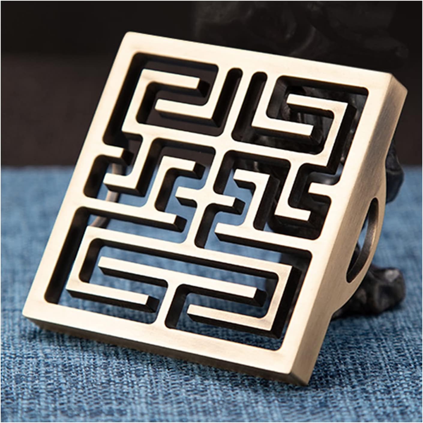 6cm Copper Incense Mold, Incense Ash Press Seal Making Tools, Square Hollow Incense Mold Tool, Censer Powder Trail Aromatherapy, for DIY Fragrance Accessories