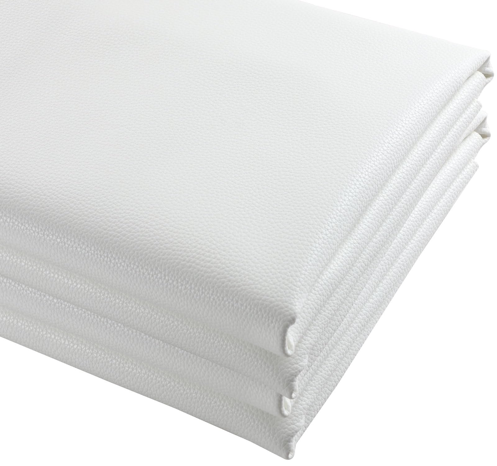 Picheng Soft Lychee Texture Faux Leather Sheets,Waterproof Synthetic Fabric Material 54" x 36" Marine Vinyl Upholstery Leather for Replacement