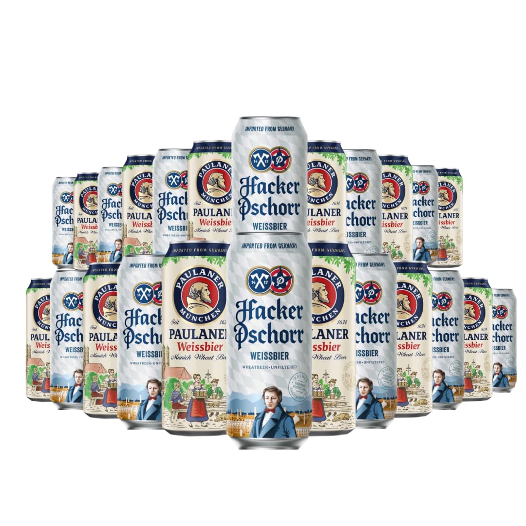 Paulaner Weissbier Hacker Pschorr Weissbier German Wheat Mixed Case Beer 24 x 500ml cans