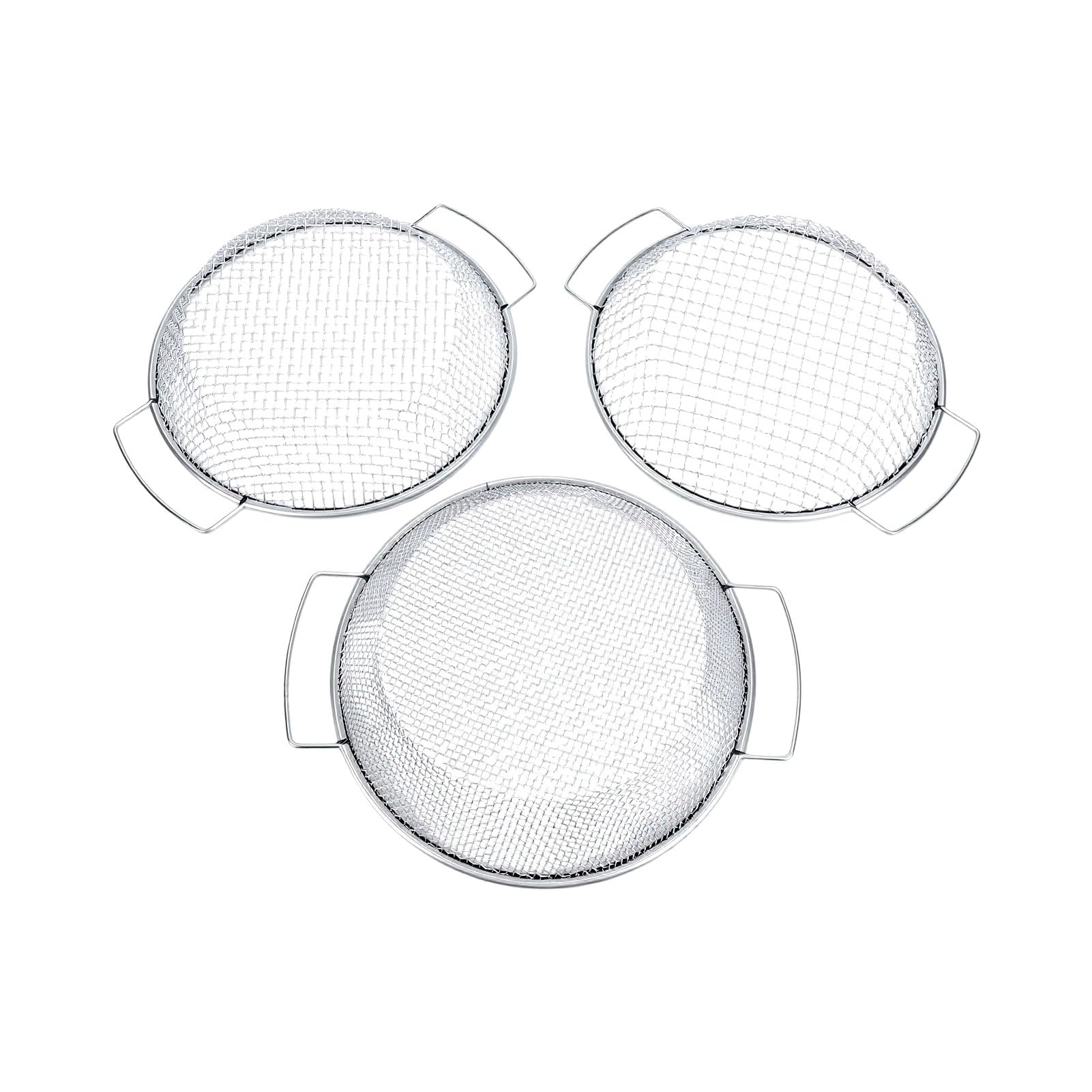 Hyuduo Tamiz de Tierra de 3 Piezas de 11,8 Pulgadas con Malla de 1/8