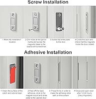 Vista 5 de Jiayi - Paquete de 18 imanes para puerta corredera de gabinete, Cierre magnético ultra-fino, Cierre magnético de acero inoxidable para cajones