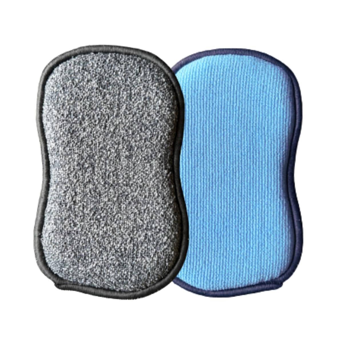 The Original Tuff-Scrub | Microfiber Multi Surface Scrub and Wipe Sponges | Dual-Sided for Scouring, Scrubbing, Dishwashing and Easy Household Cleaning | Durable and Reusable (Pack of 2, Large Size)
