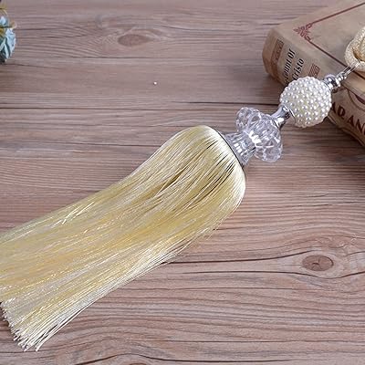 2 Pcs Fringe Curtain Tiebacks Tassel Tie Backs Straps Home Office Hotel Decor Curtain Holder Buckles Holdbacks