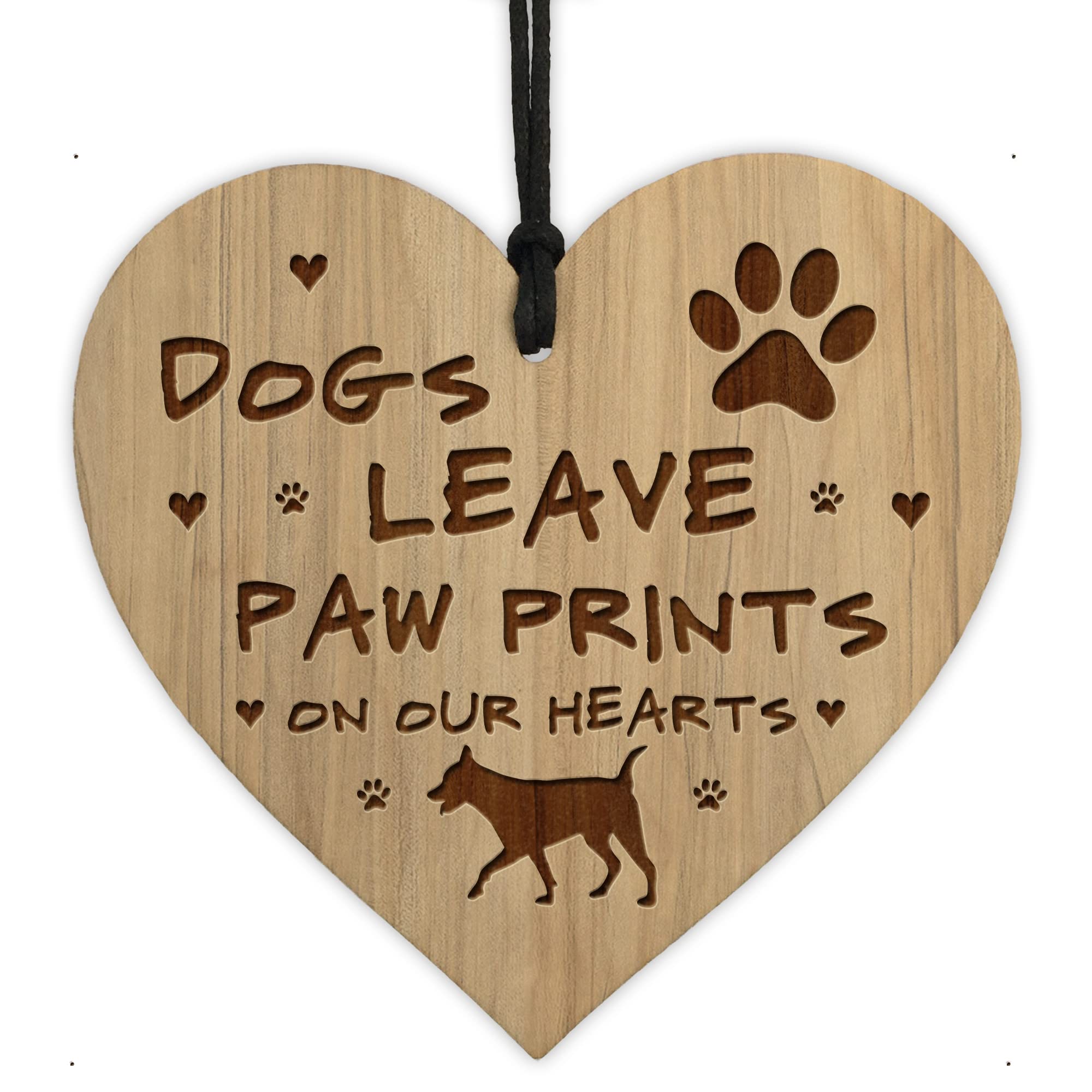 Red Ocean Memorial Plaque For Dog Engraved Heart Dog Gift Dog Sign Memorial Sign For Home