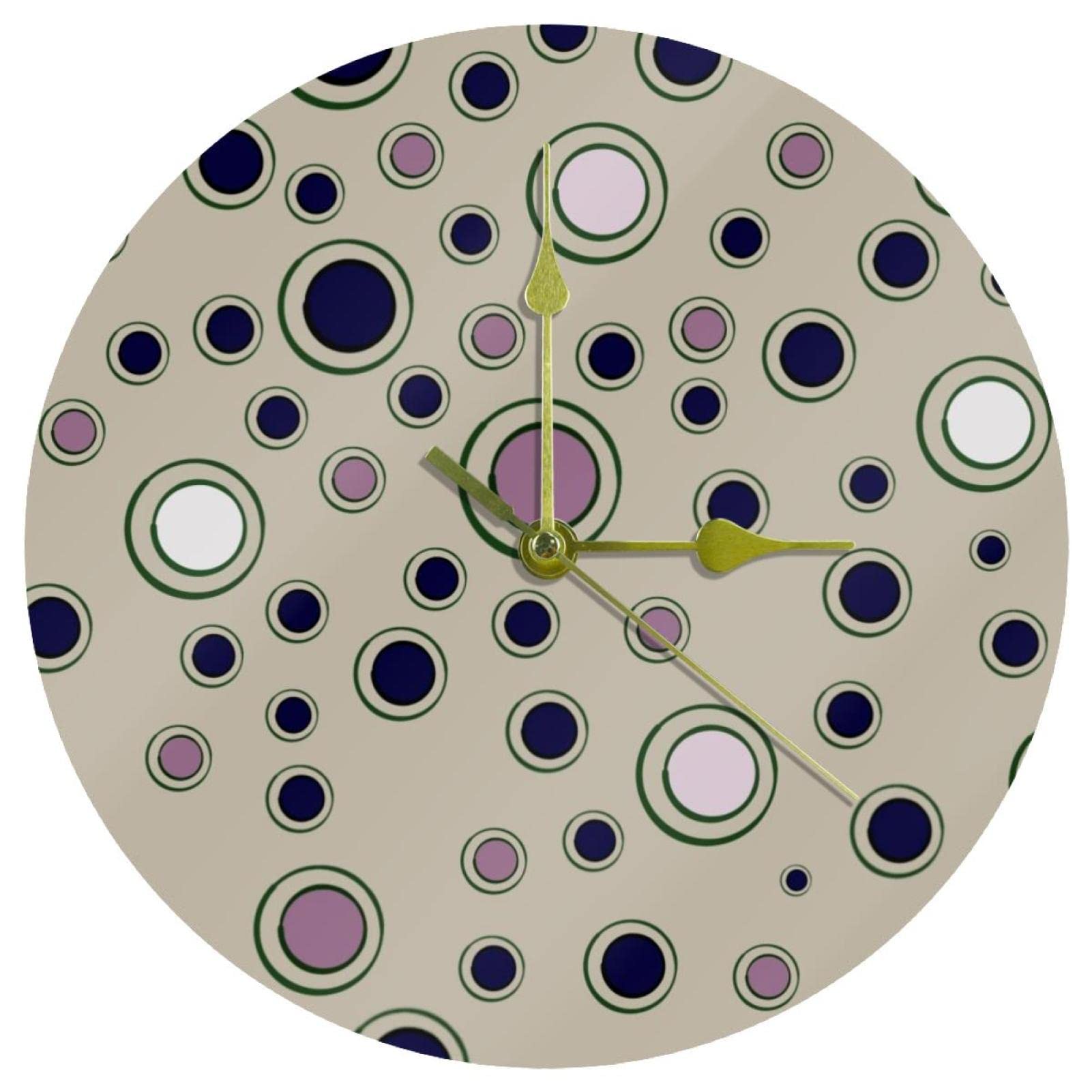 Horloge murale ronde en acrylique au design épuré et contemporain