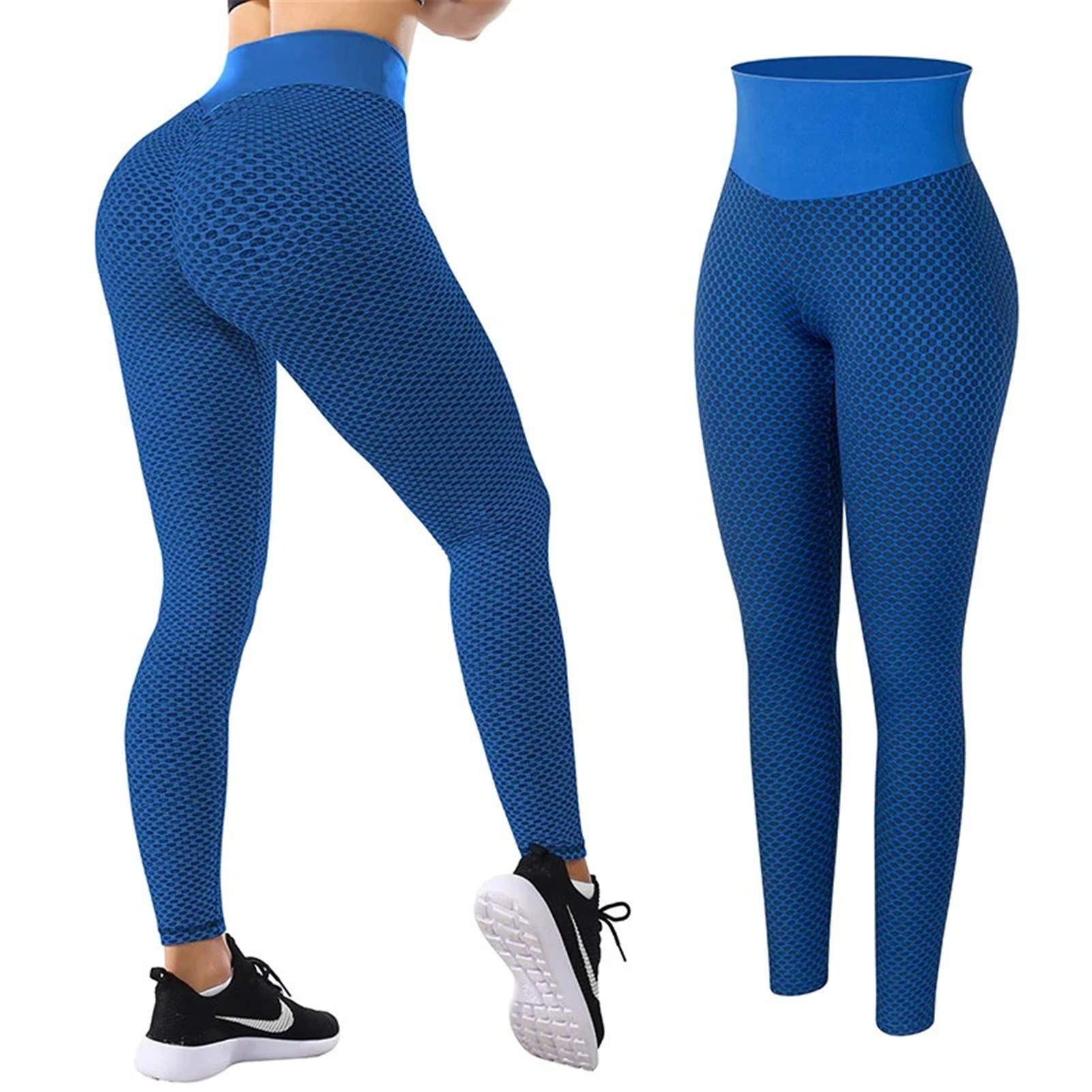 Leggings Donna Senza Cuciture, Vita Alta, Push Up, Per Yoga E Palestra, Taglie S/M/L/XL