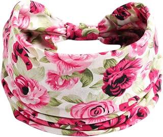 Headbands for Men Headband Headband Ladies Exercise Non-Slip Headband Yoga Wide Hijab Wicking Headband Sports Hair Elastic Knotted Elastic Running Headband Heardband 10 Piece Headbands (J, One Size)