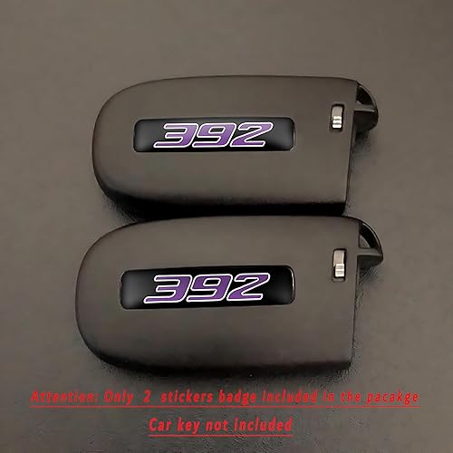 Miniatura 10 de Juego de 2 insignias para llavero Dodge Challenger Charger Durango y Jeep Grand Cherokee 2015-2024  Las mejores calcomanías incrustaciones emblemas