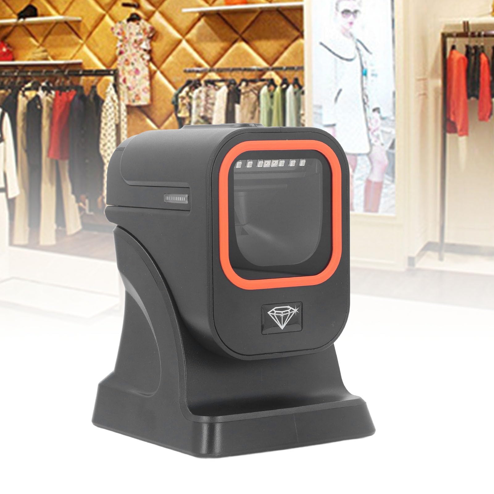 Scanner de Codes-Barres de Bureau, Scanner Filaire USB 1D 2D, Détection Automatique pour pour pour Lecteur de Codes-Barres QR Mains Libres pour Entrepôt, supermarché,