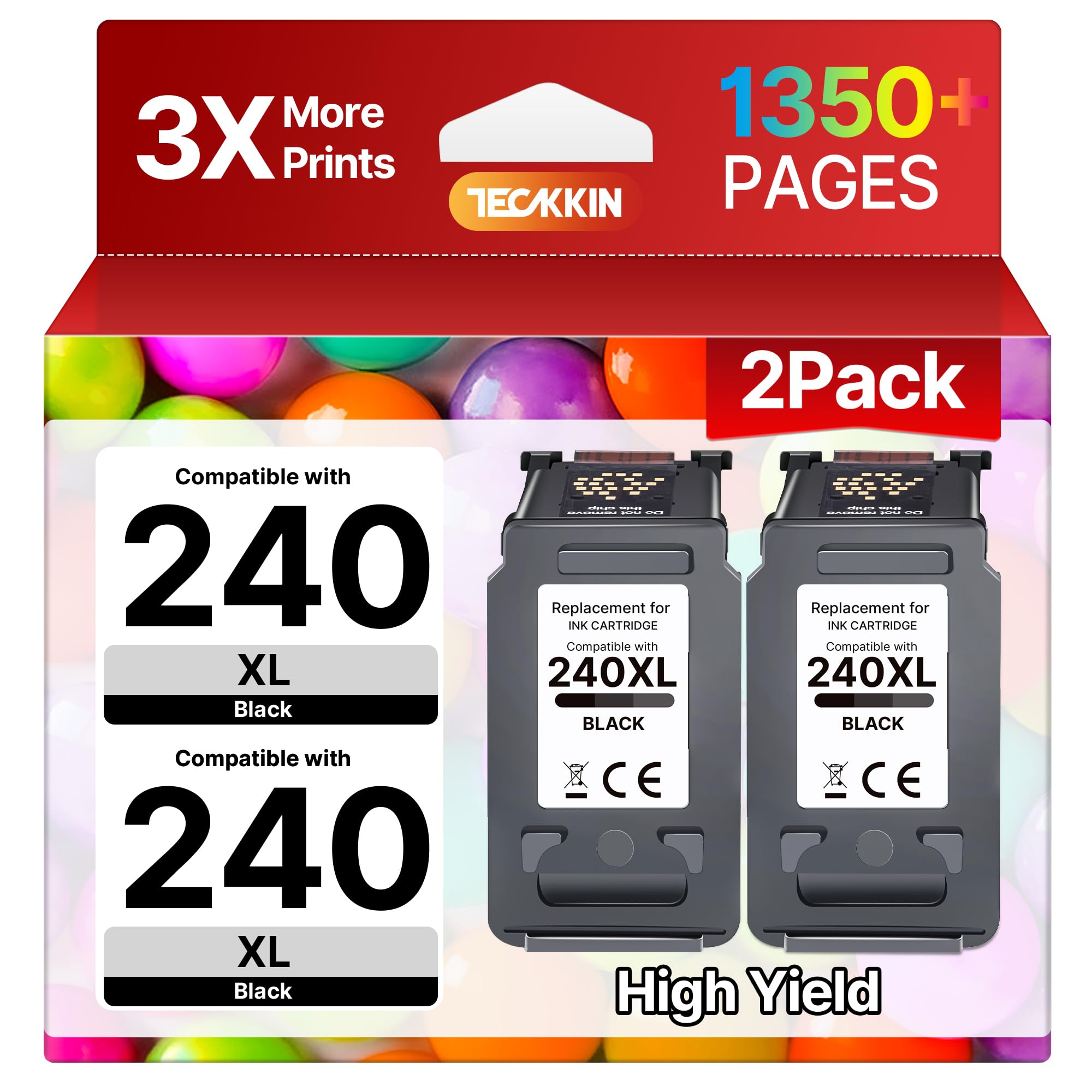 TECKKIN 240XL Black 2-Pack
