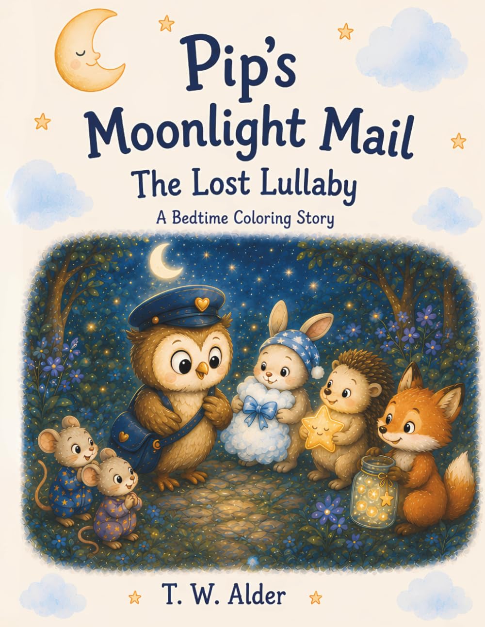 Pip’s Moonlight Mail: The Lost Lullaby: A Bedtime Coloring Story