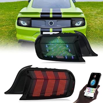 New Taillights Compatible with 2015-2023 Ford Mustang Tail Light GT EcoBoost Premium V6 Bullitt 2016-2022 Shelby GT350 GT350R GT500 Rear Lights Coupe Convertible LED Sequential Custom Accessories T1