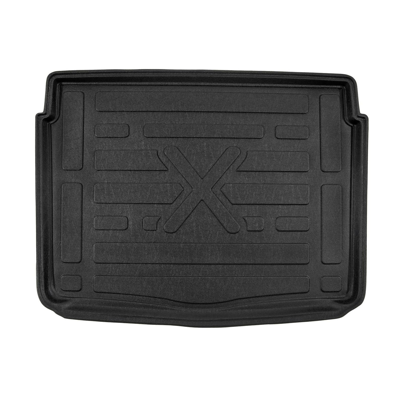 SCOUTT Vasca Bagagliaio per Fiat 500X 2014-2024, in TPE su Misura, Proteggi Baule con Bordo Alto 4 cm, Antiscivolo, Inodore