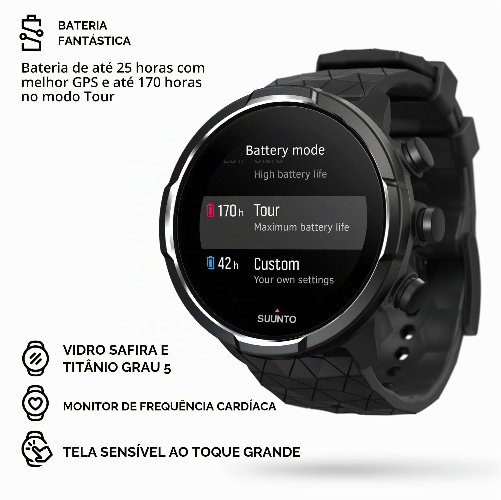 Relógio 9 Baro Titanium, Suunto, Suunto 9 Baro Titanium
