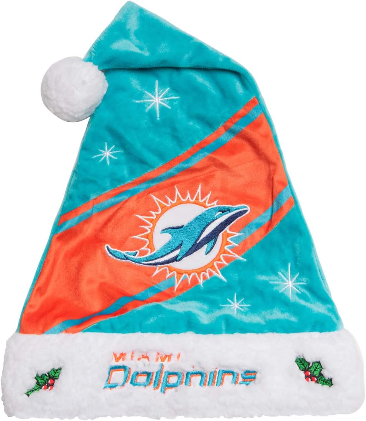 NFL Team Logo High End Holiday Santa Cap Hat